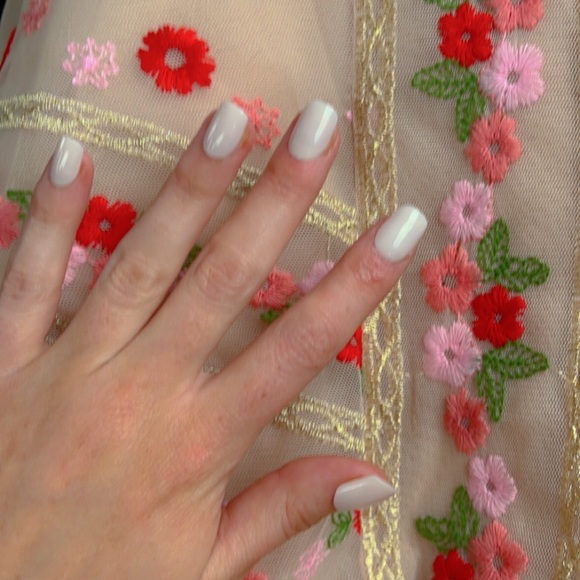 BCBGMaxAzria Pink Embroidered Tulle Floral Spring/Summer Dress - Picture 6 of 6